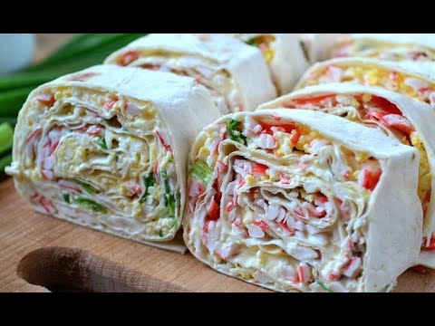 РУЛЕТЫ ИЗ ЛАВАША с разными начинками.Самые вкусные начинки.