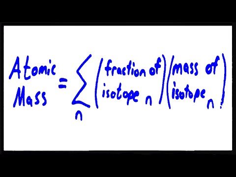 how to obtain atomic mass