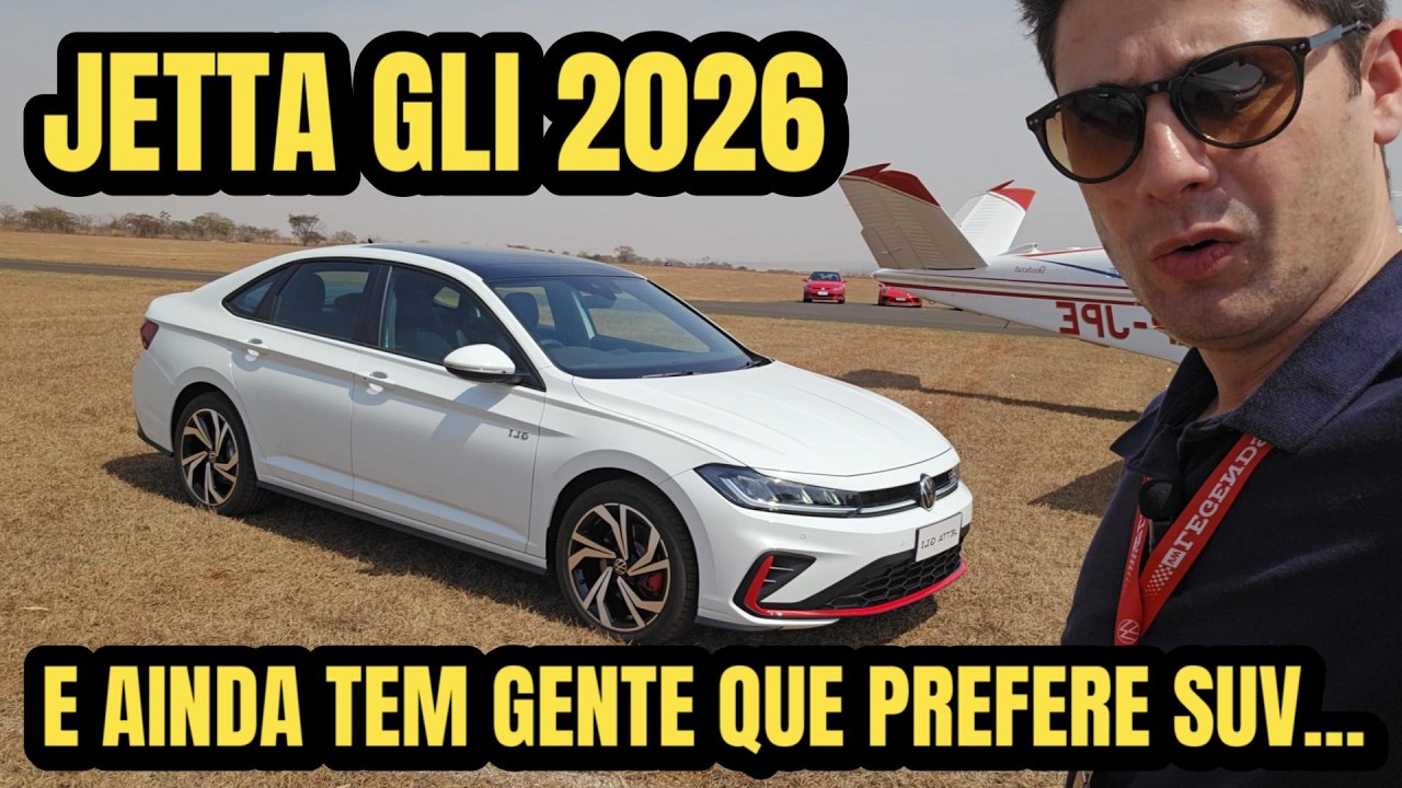 Jetta GLI 2026, sedã médio com preço de SUV, mas muito mais legal // Caçador de Carros
