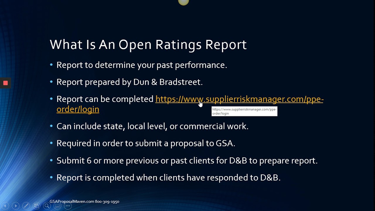 Day 10  What Is An Open Ratings Report
