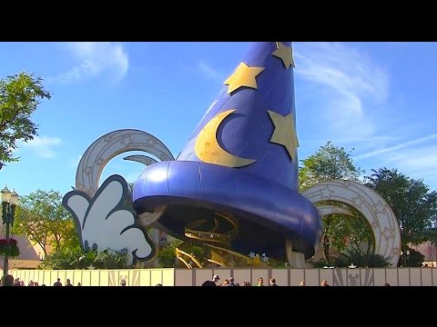 Sorcerer Hat removal time lapse to reveal Great Movie Ride Chinese Theater at Walt Disney World
