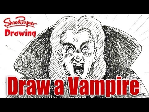 video-linktoworks-How to draw a Vampire for Halloween - spoken tutorial