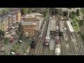 Modelleisenbahn - Flug über Altburg