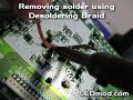 How to use desoldering braid