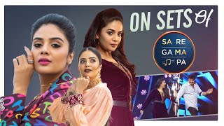 On sets of SA RE GA MA PA || Sreemukhi || BTS || Latest videos