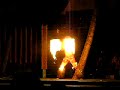 Fire Dancer at luau in Honolulu