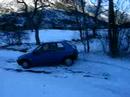 Frein � main sur neige par Pierre