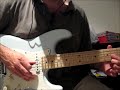 My daughter was mucking around with my Strat tonight. She is 6 and half and really wants to get into playing a musical instrument. (My son is 8and already has a red Squier mini-Strat!) She was putting her fingers on the guitar and making me play some chords she made up. These are the 1st two chords of the track. I filled in the gaps and voila, a new jam track.