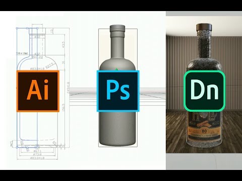 Create 3D objects (.OBJ) using Illustrator & Photoshop for Adobe Dimension product mock-ups