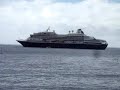 MS Prinsendam anchors at Robinson Crusoe Island (Chile), february 2010