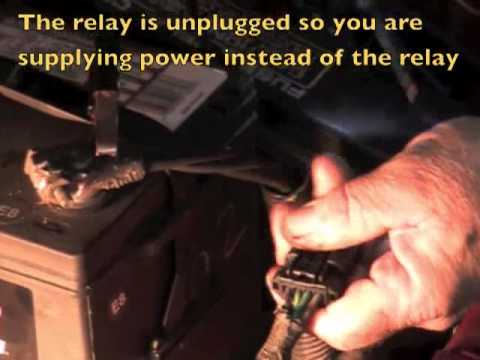 how to test cooling fan relay