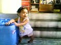 Lia playing.Talking