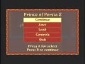 here's a runthrough of prince of persia 2: the shadow and the flame, one of the best games ever made. i try to pick up every life expansion, and after completion, will show alternate paths through two of the levels (ruins 2 and temple 3). this is part 10, the alternate path for the level temple 3 (contains an extra life expansion and the flaming sword). the game has already been completed in part 8. this game is the first game i bought the day of release, back in 1993. and with prince of persia classic being released on xbla, i figured i'd play through pop2 again (recorded from xbox sands of time).