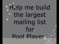 help me build the largest pool player data base for players in the usa.