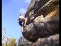 Rock Climbing on \"Nosey\" at Queenscliff, NSW, Australia