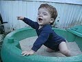 Braylen playing in his sandbox