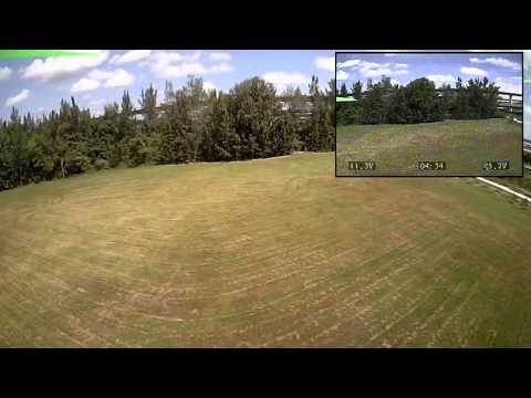 HJ 450 frame fpv test fight at Markham park, Weston Florida