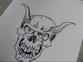 New! Realistic Flames Skull Harley Davidson By Dirt Designs