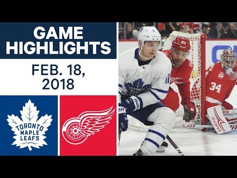 Video: NHL Game Highlights | Maple Leafs vs. Red Wings - Feb. 18, 2018