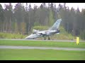 Tornado F3 Nosewheel Up Landing in Finland