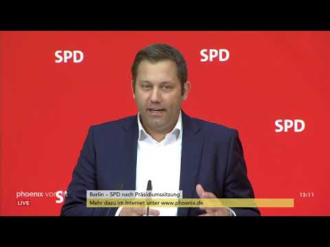 Lars Klingbeil nach der SPD-Präsidiumssitzung am 24 ...