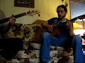 Fretless Ibanez bass, acoustic guitar jam