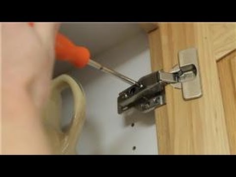 how to adjust kitchen door hinges