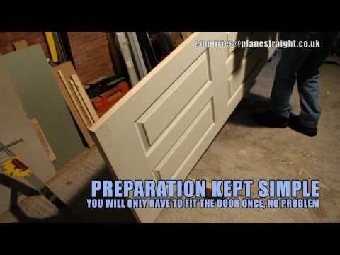 how to plane a door