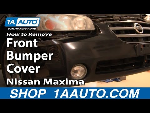 How To Remove Install Front Bumper Cover 2000-03 Nissan Maxima