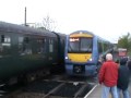 Trainspotter crazy close call with train - second angle - close call, suffolk, train, trainspotter, trainspotting
