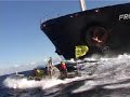 El buque Arctic Sunrise interceptó ayer a 15 millas de Valencia al buqe carbonero Print Driver en una protesta que coincide con la clausura de la reunión de los científicos del IPCC. Greenpeace se une así una vez más a las conclusiones del IPCC y pide al Gobierno español que deje de subvencionar la quema carbón, la principal causa del cambio climático en España.