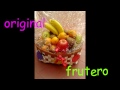 manualidades : frutero o cesta de goma eva  (foamy) original regalo