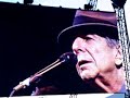 Suzanne, by Leonard Cohen, at Glastonbury Festival 2008