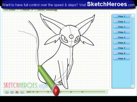 how to draw espeon