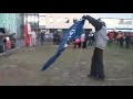 Flag burned at a protest in Iceland - december 19 2009