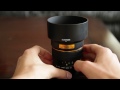 Видеообзор Rokinon 85mm f/1.4 Aspherical Canon EF (85M-C)