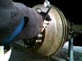 Volvo TP21 Sugga - Removing brake drum from the hub to service brakes
