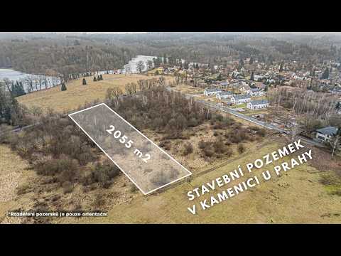 Video Stavební pozemek v Kamenici u Prahy