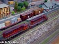 Uma Viagem com as SD40-2 pela Maquete da F�brica