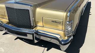 1979 Lincoln Continental Town Car: Walkaround and Cold Start Video