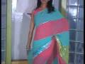 Peach Pure Georgette Saree with Blouse