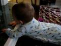 Up on the Hearth in Truck Pajamas
