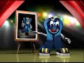 Portfolio de animação com mascotes e personagens