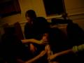 jamies getting his legs waxed =] commentary by edwards