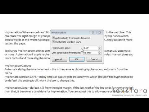 how to properly hyphenate words