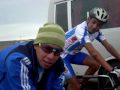 Jonathan Rodriguez en el calentamiento para la CRI en Argentina