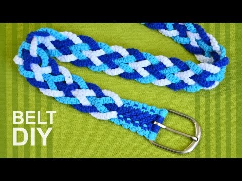 how to make a braided rope belt