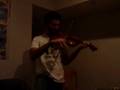 greg playing thong song intro on violin