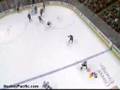 Alfredsson Shoots Puck at Niedermayer & Sucker Punches Moen