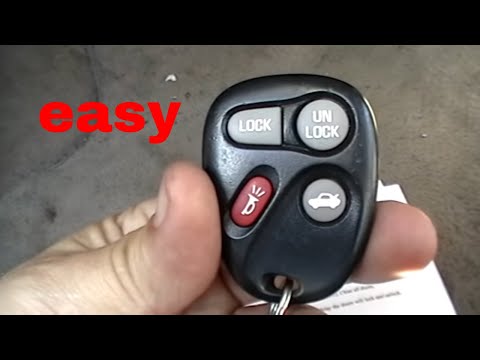 1996 Oldsmobile Aurora how to program keyless entry remote GM /UTA 25678792 FCC ID: KOBUT1BT